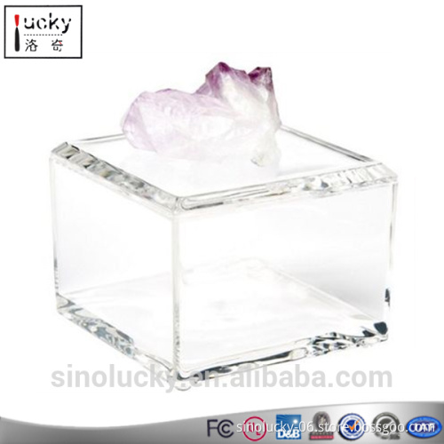 Clear Acrylic Cube Display Case Acrylic Jewelry display box